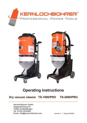 Operating instructions for: Industrial vacuum cleaner TS-1000/PRO 